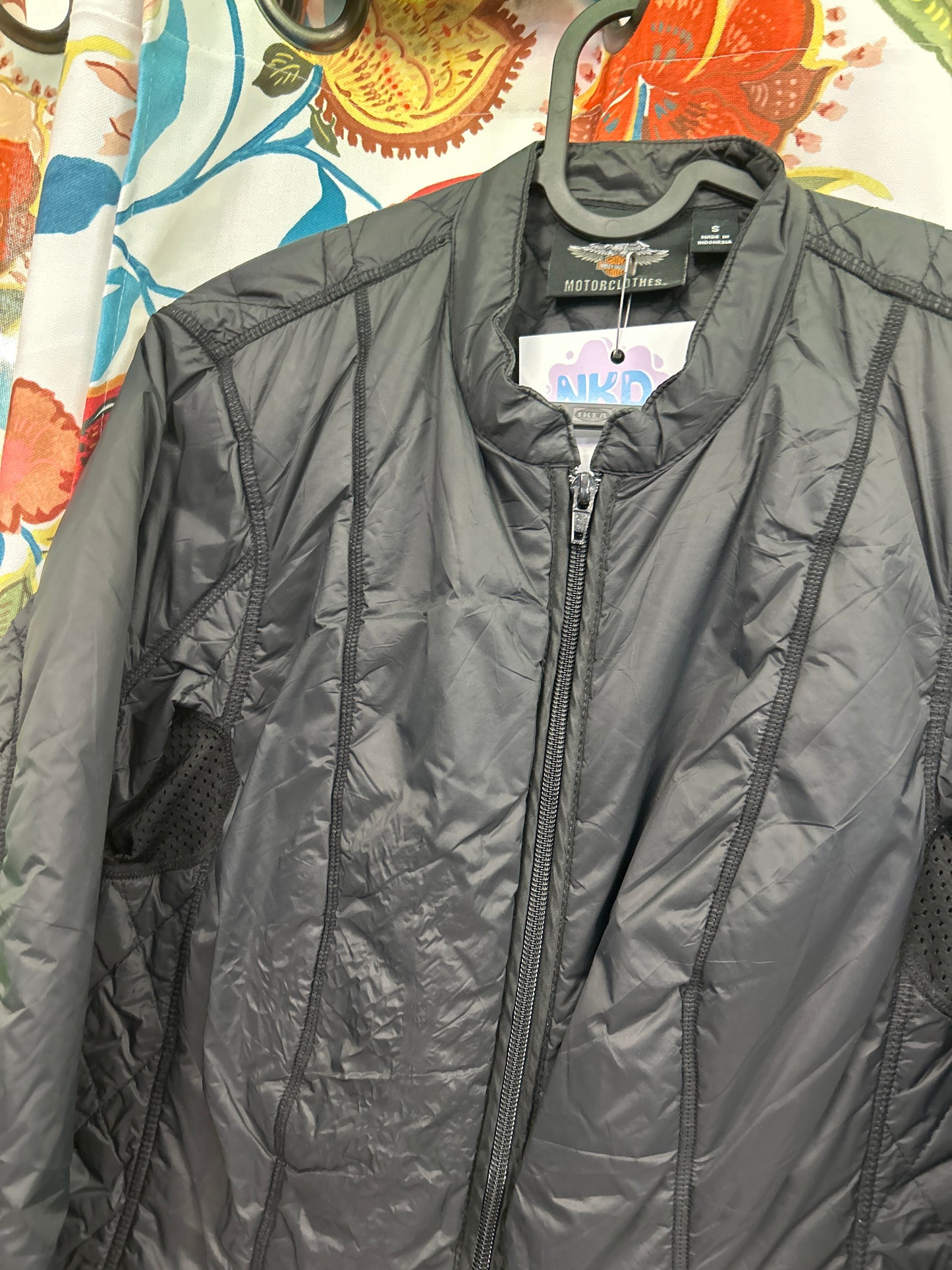 Harley Davidson black puffer jacket