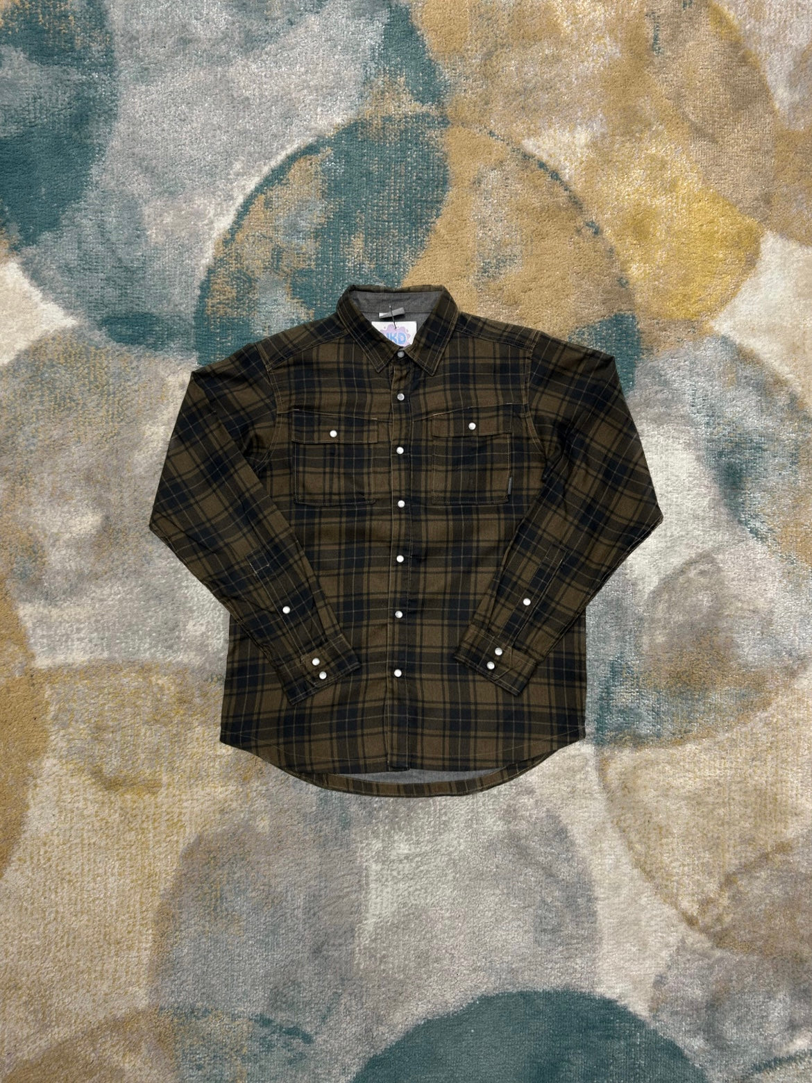 Columbia Brown Checkered Shirt