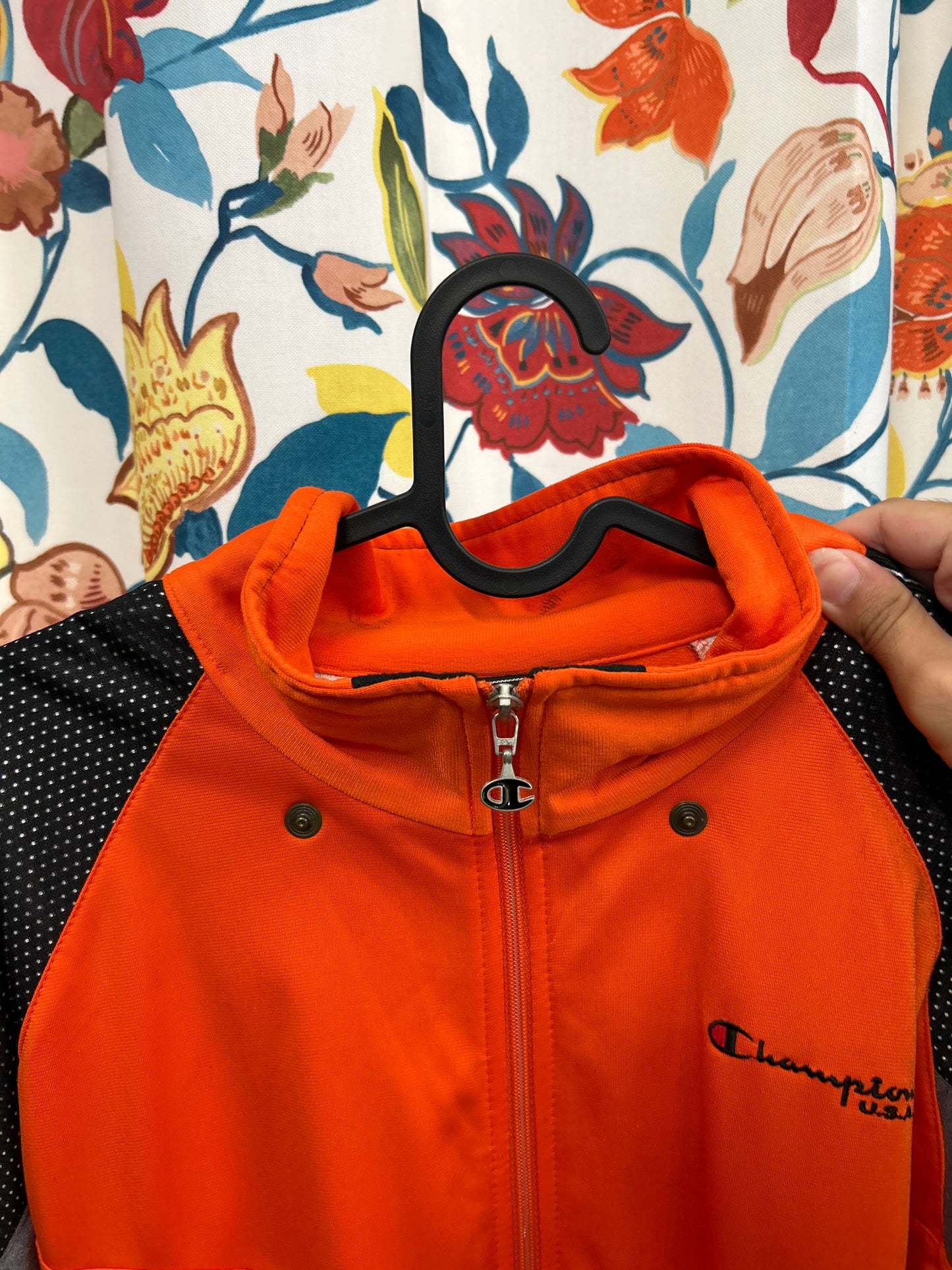 Champion retro neon orange jacket