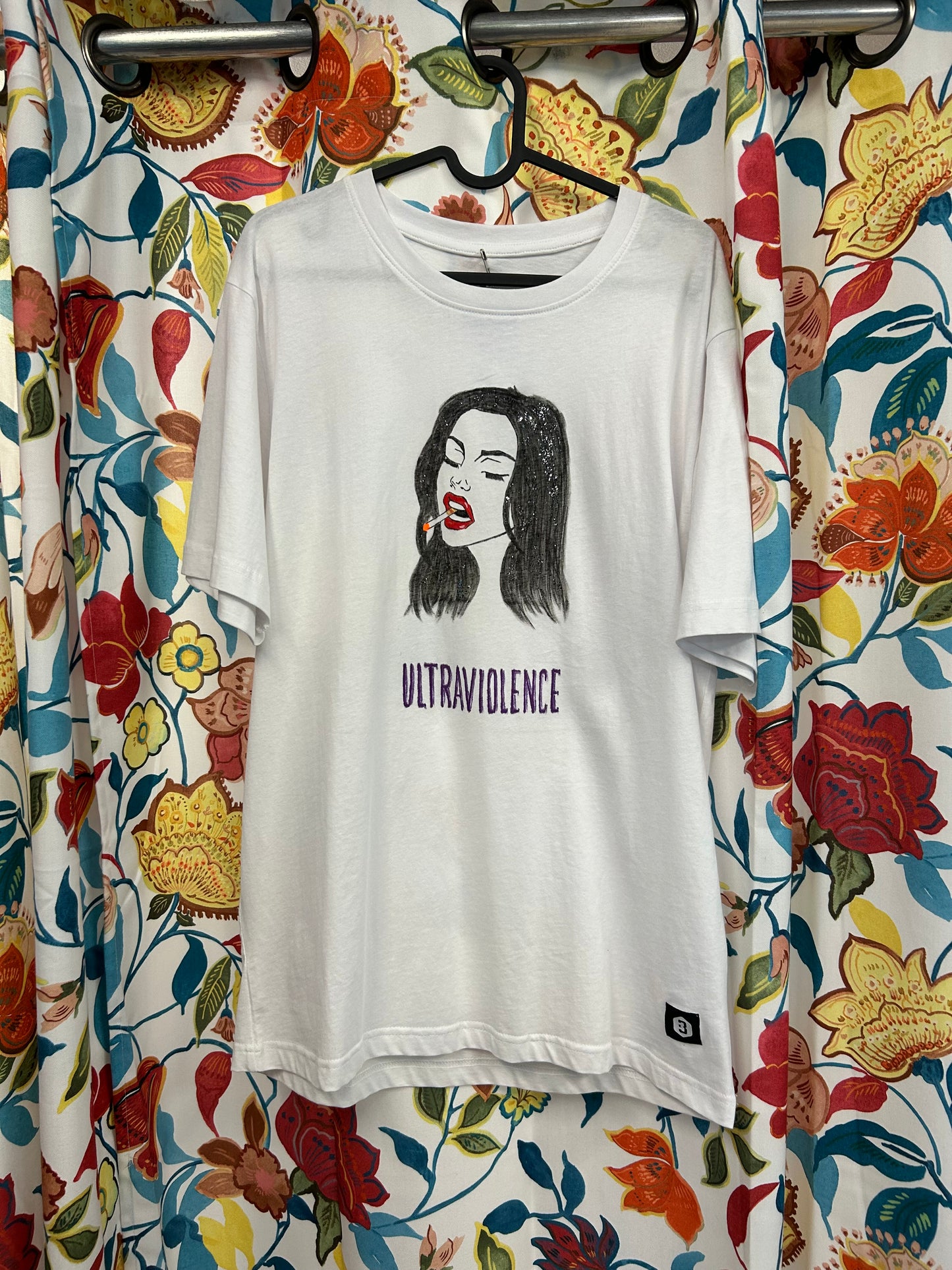 Ultraviolence purple LDR portrait handmade t-shirt