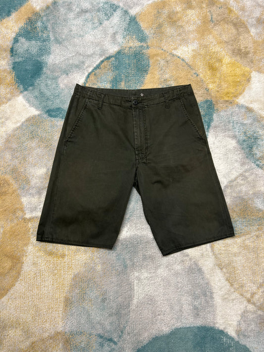 Diesel dark olive green shorts
