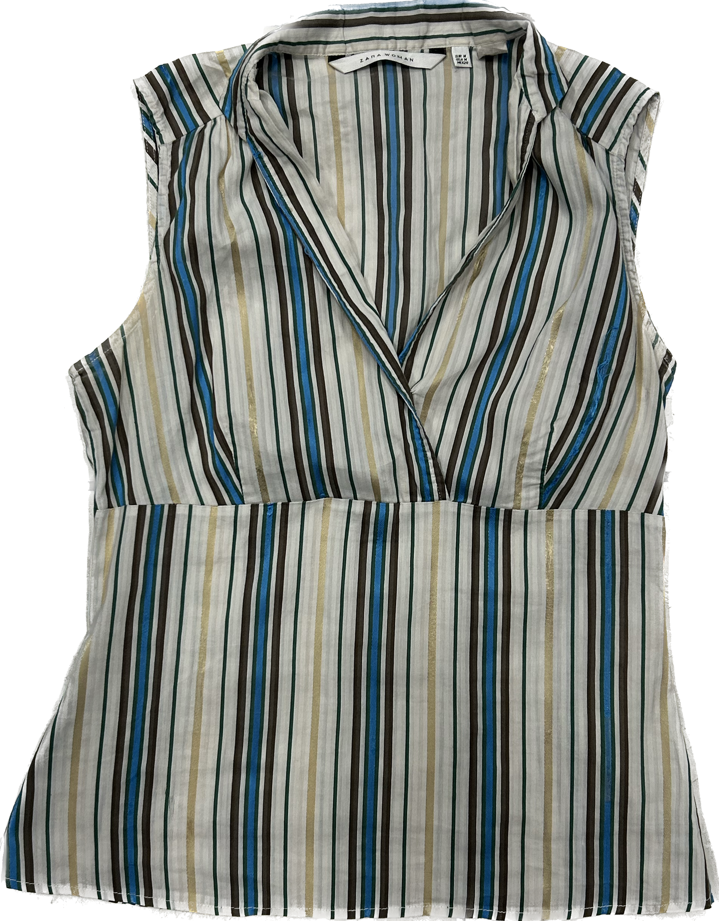 Retro Zara Stripe Sleeveless Shirt