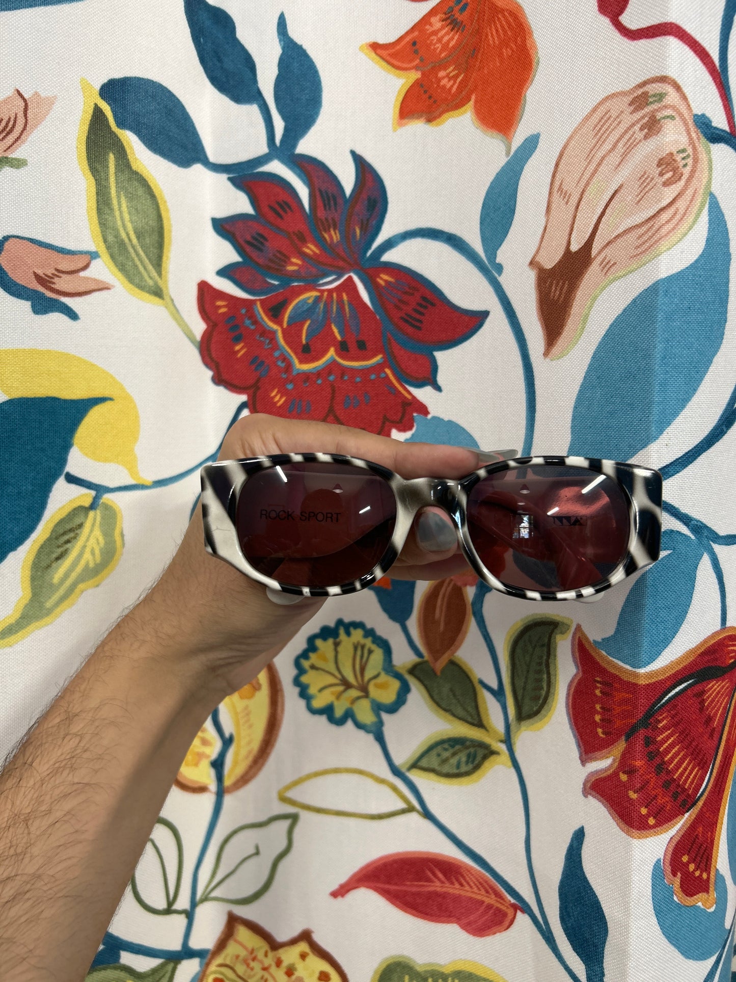 White and Black Patterned Italian Shades