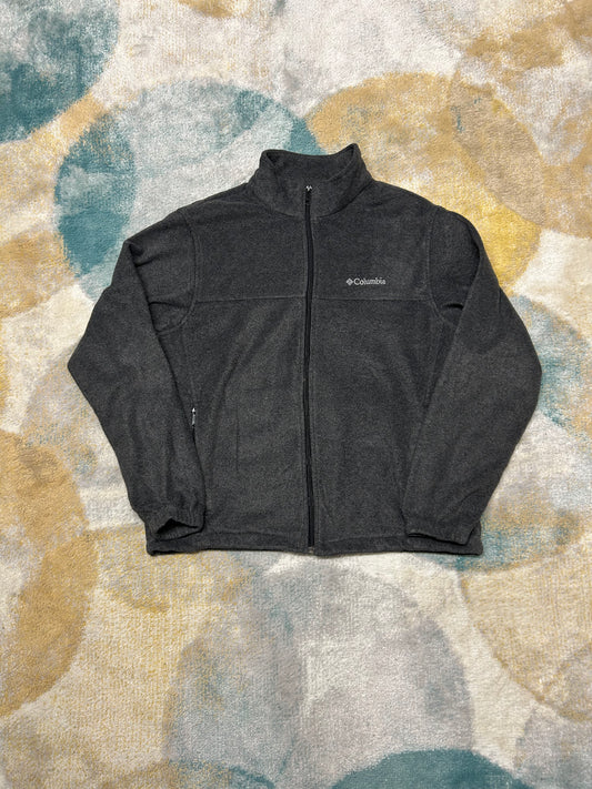 Columbia dark grey fleece jacket