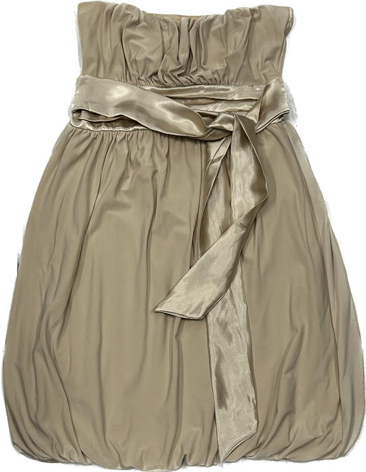 Strapless Beige Dress