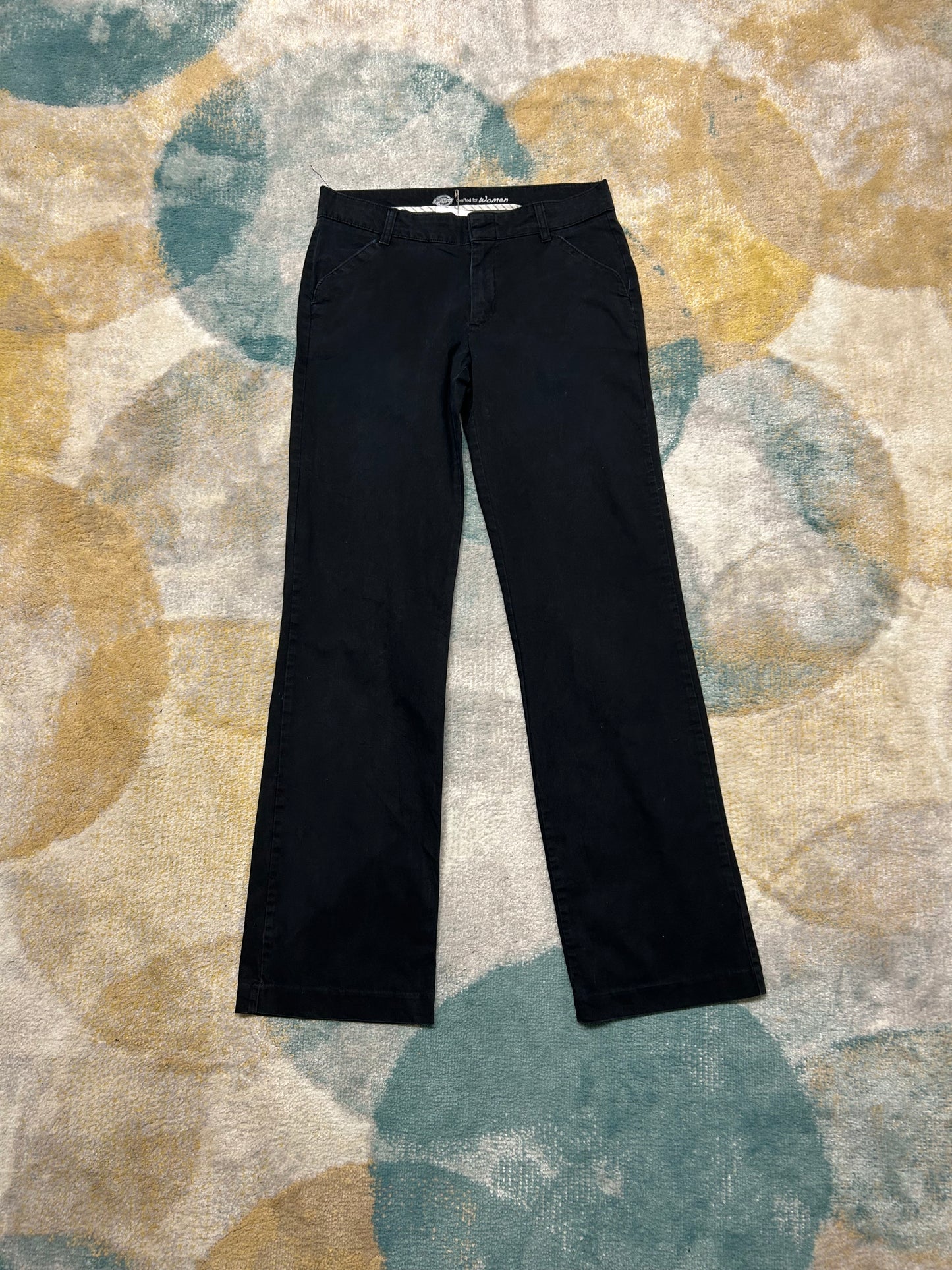 Dickies Black High-Waist Wide Leg Pants