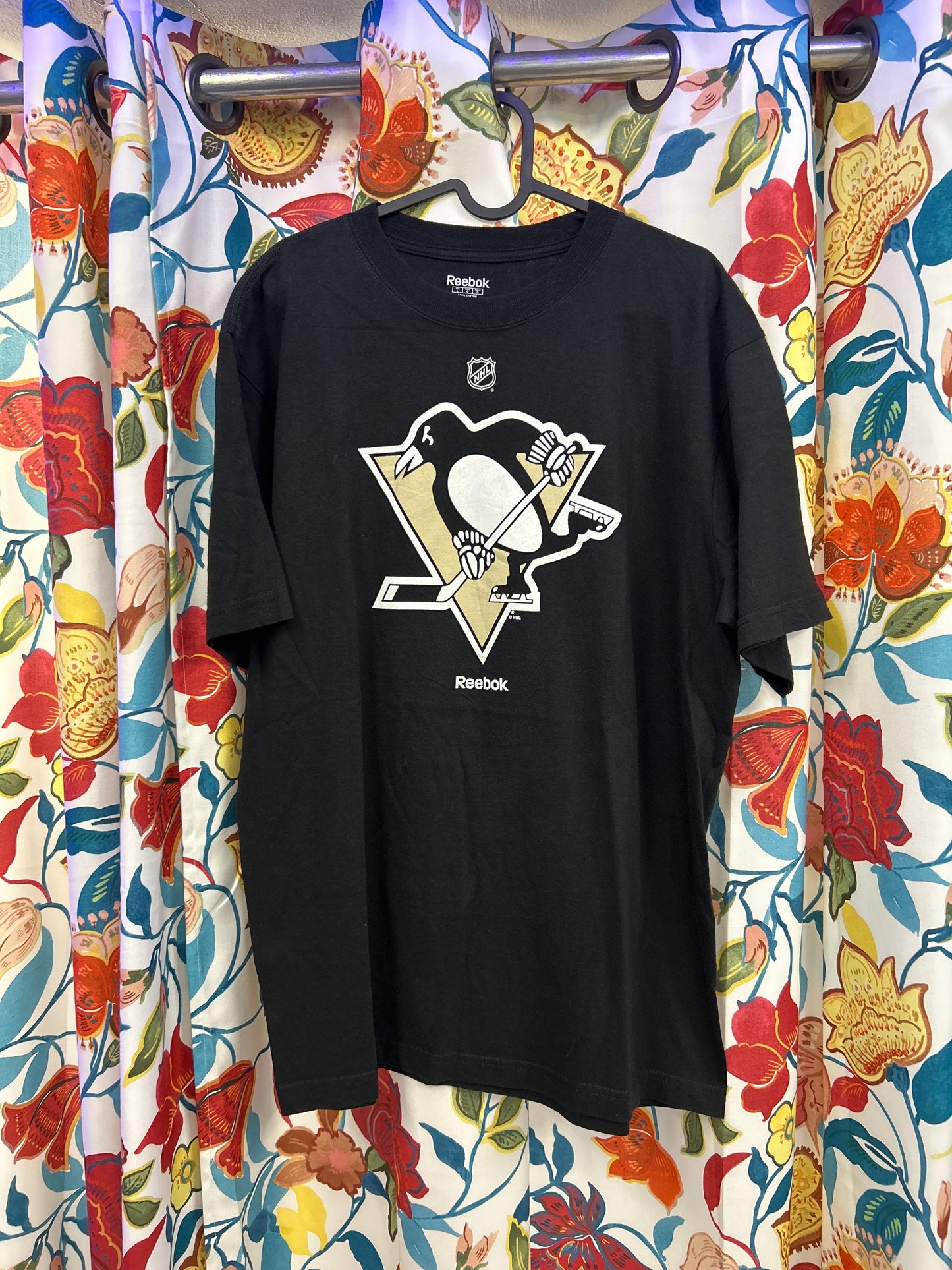 Reebok NHL black cotton T-shirt