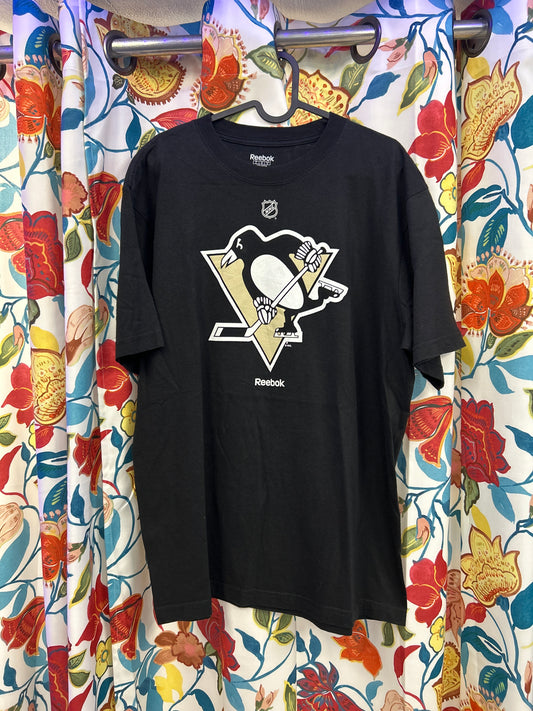 Reebok NHL black cotton T-shirt