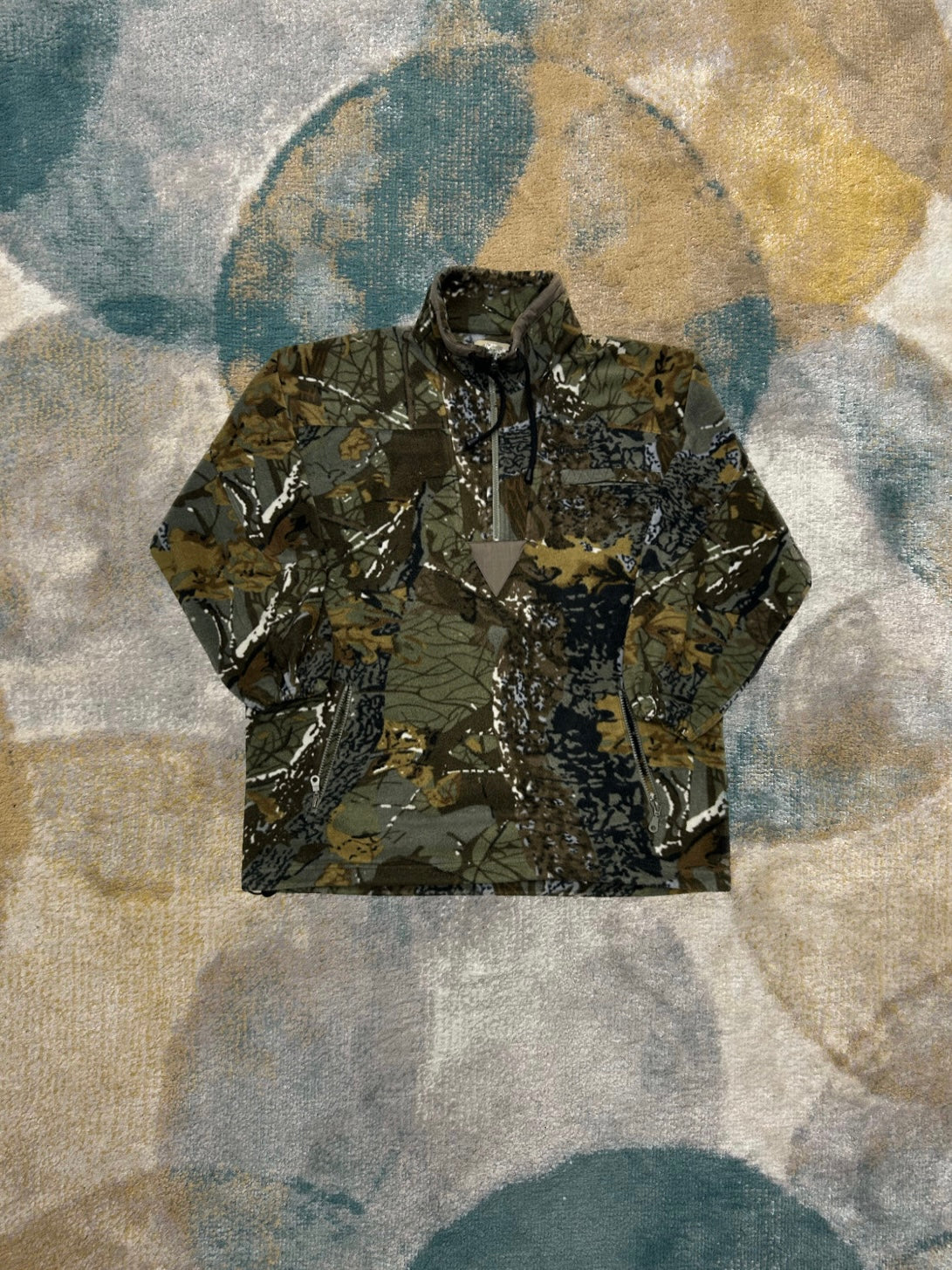 Realistic Camo Retro Fleece Jacket