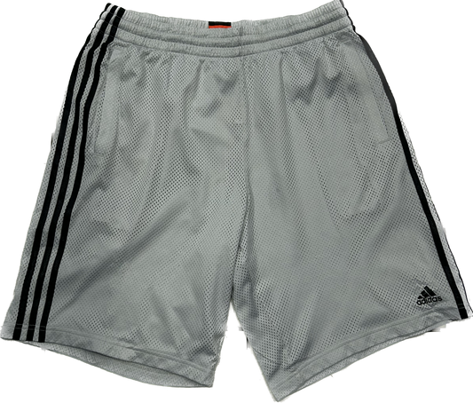 Adidas Grey and Black Basketball Shorts