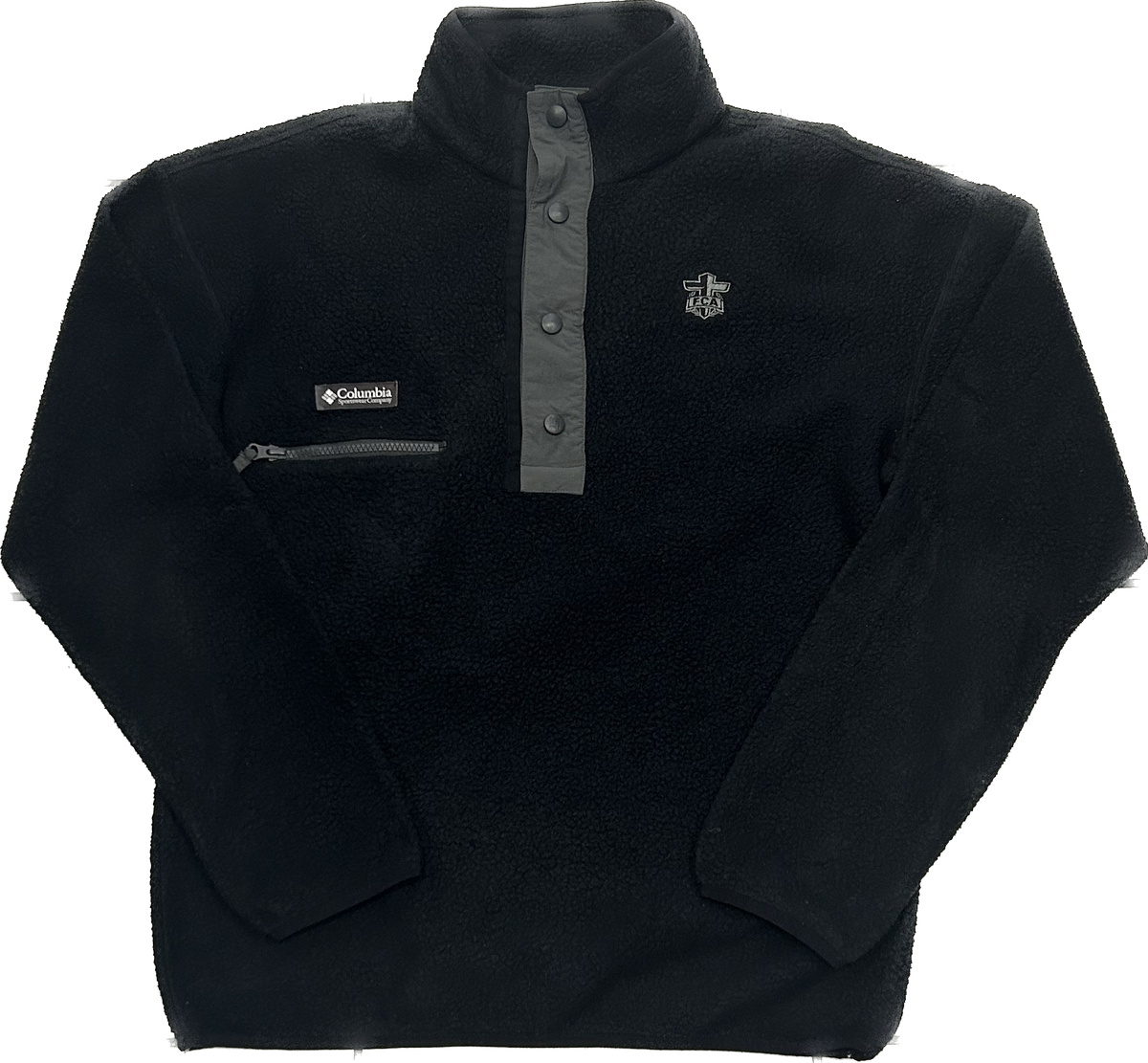 Columbia Black Fluffy Half-Zip Fleece