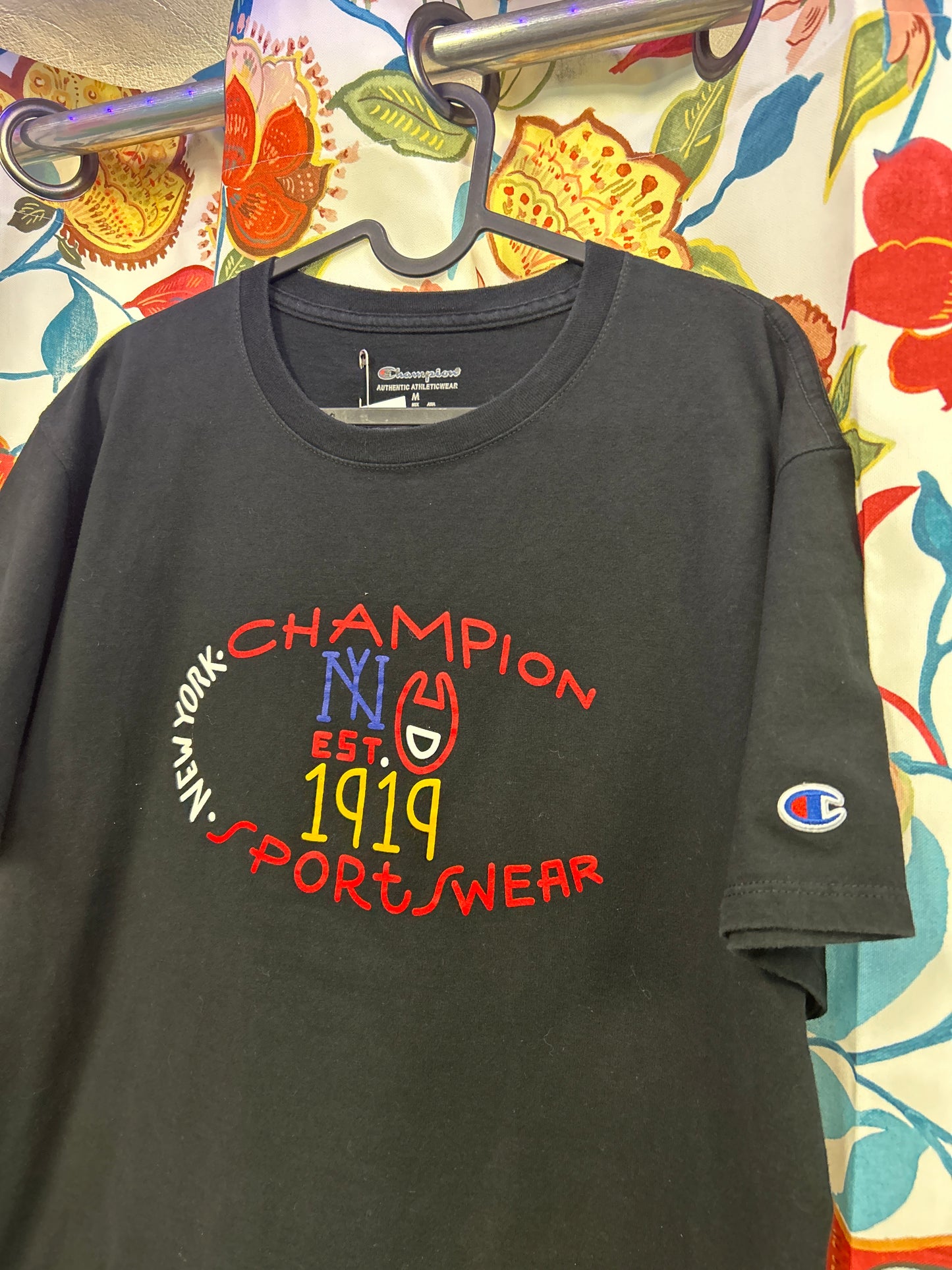Champion black Cotton T-shirt