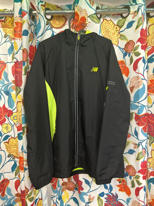 New balance black and neon green Windbreaker