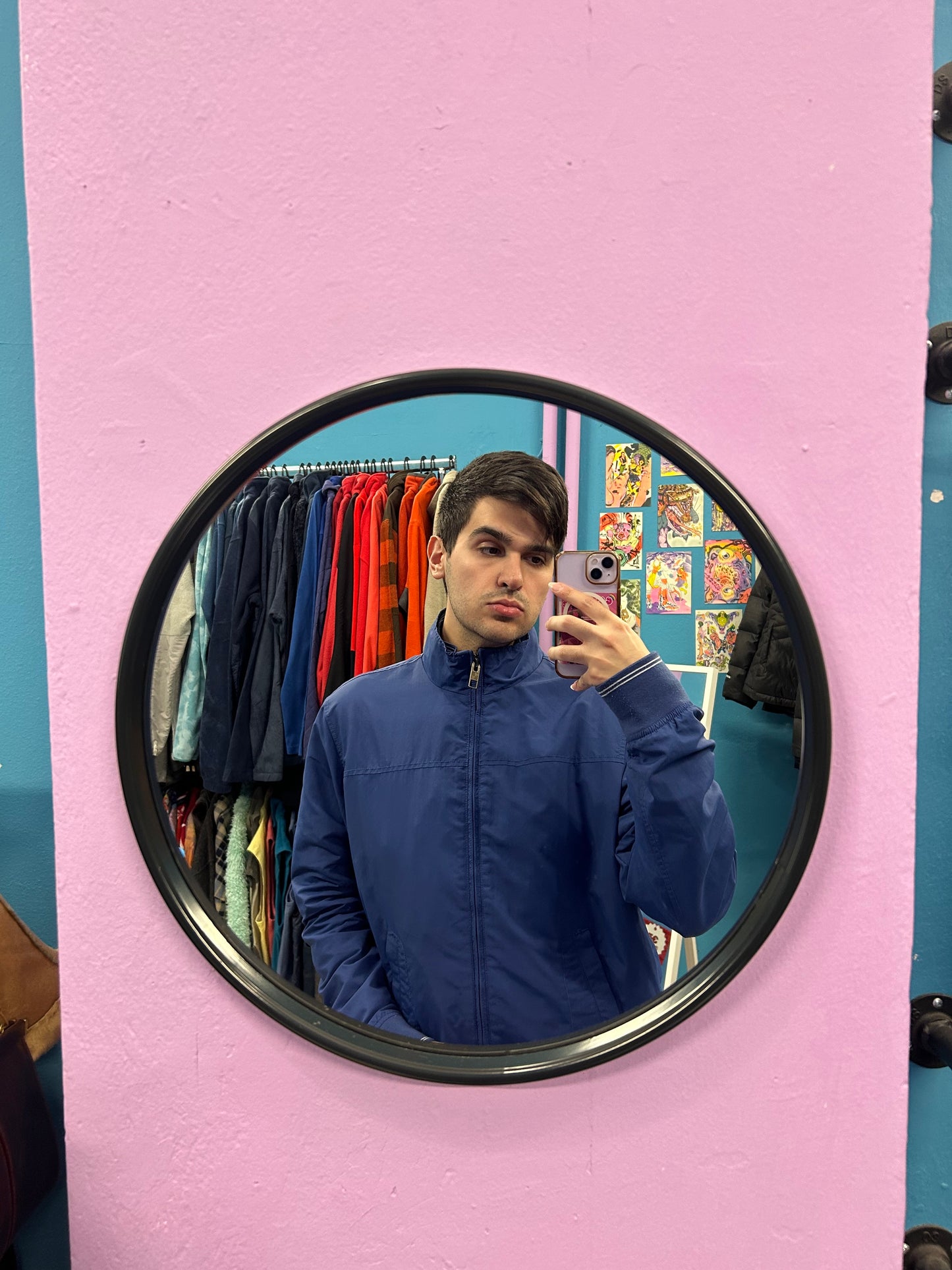 Woolrich Blue Windbreaker