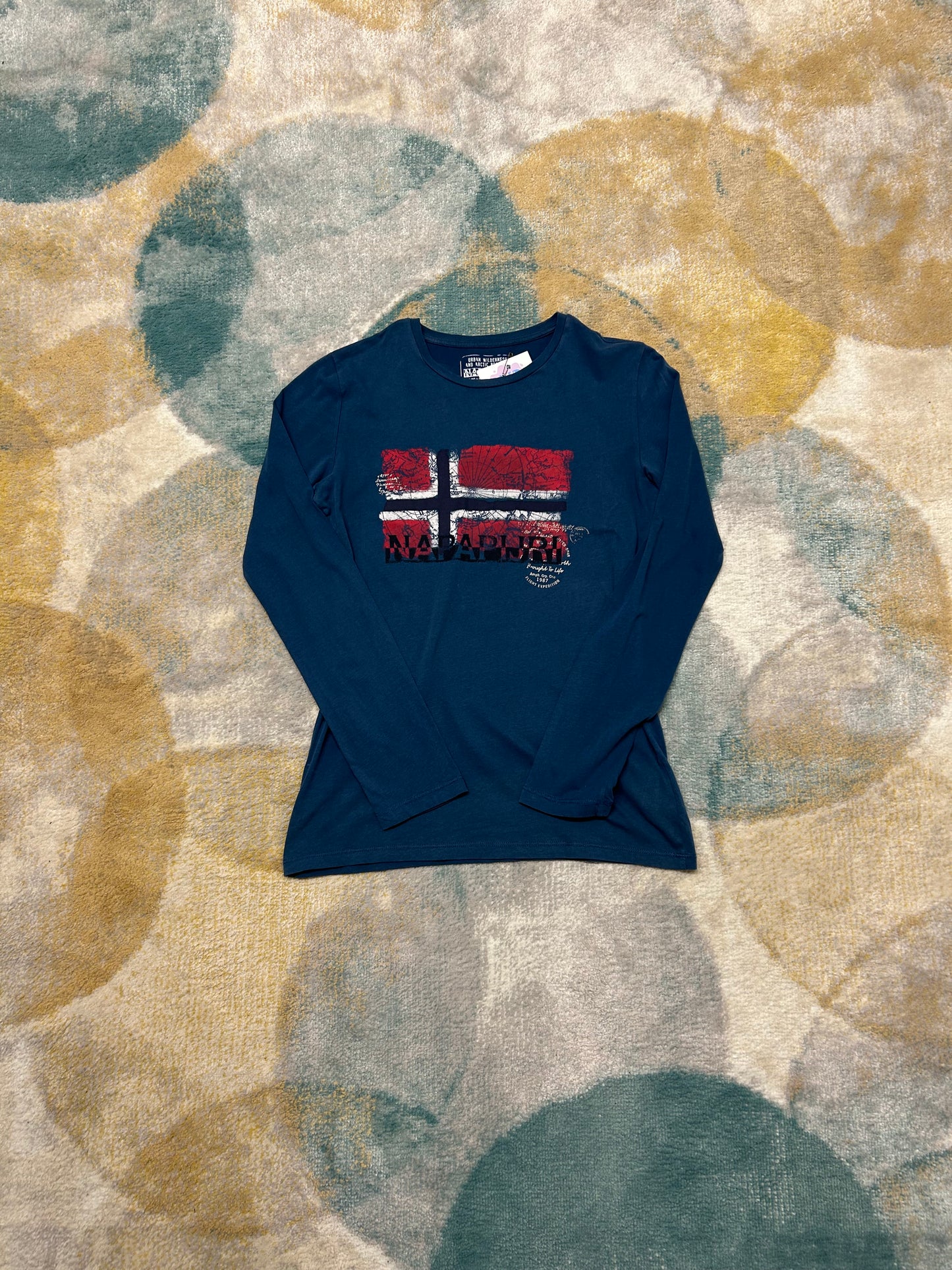 Napapijri Blue Norwegian Flag Crewneck