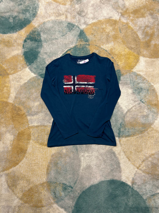 Napapijri Blue Norwegian Flag Crewneck
