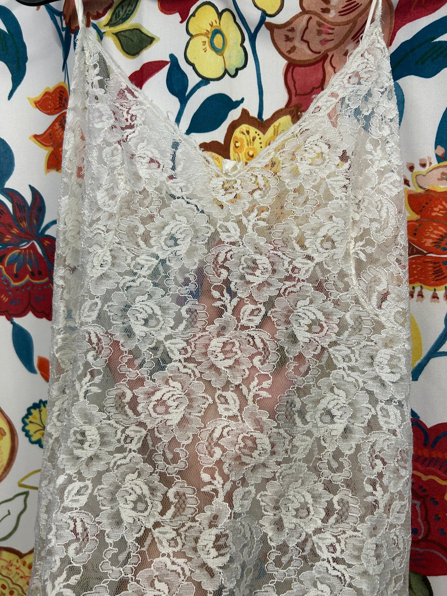 White Lace Long Top/Dress