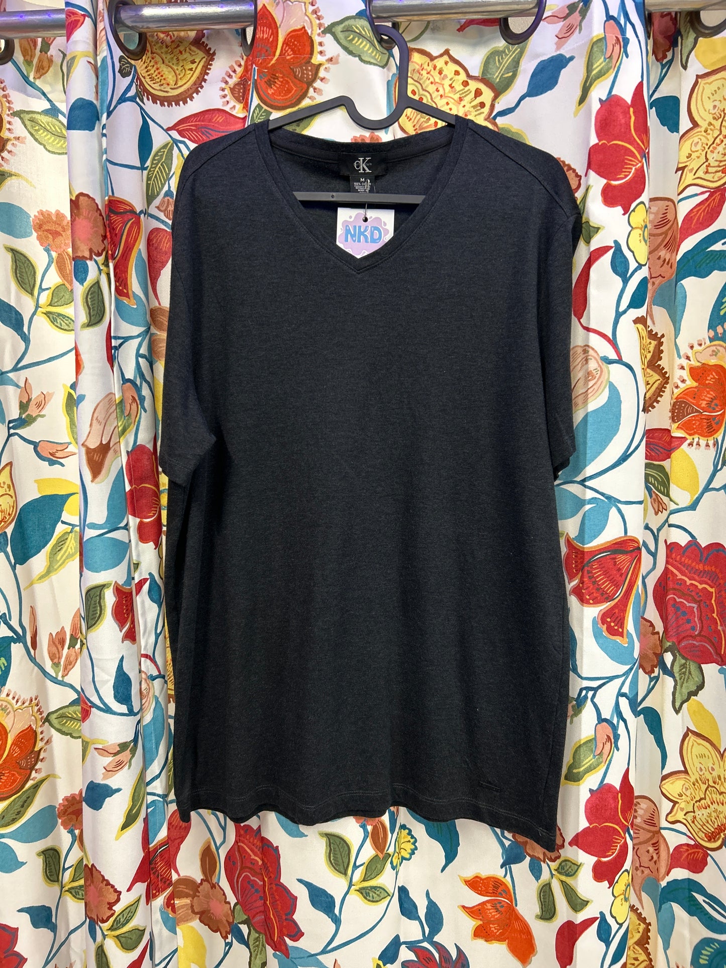 Calvin Klein dark grey Cotton T-shirt