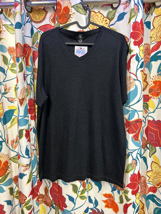 Calvin Klein dark grey Cotton T-shirt