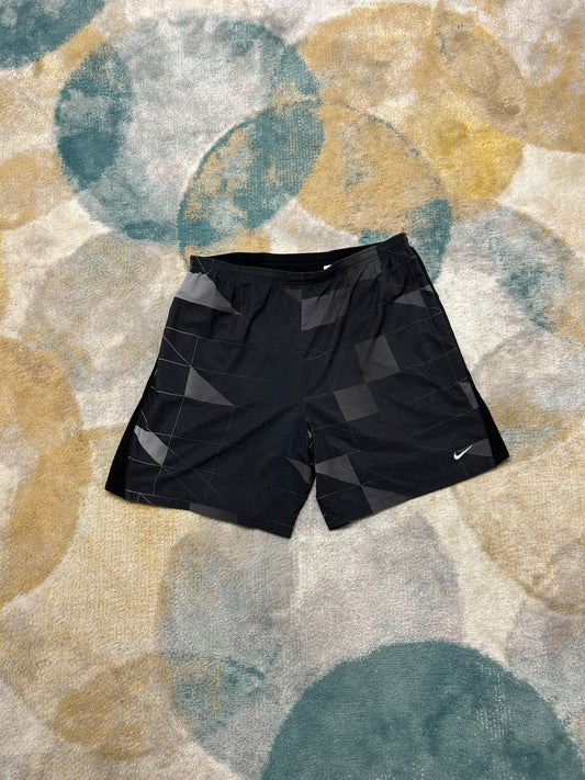 Nike grey DriFit geometrical pattern athletic shorts
