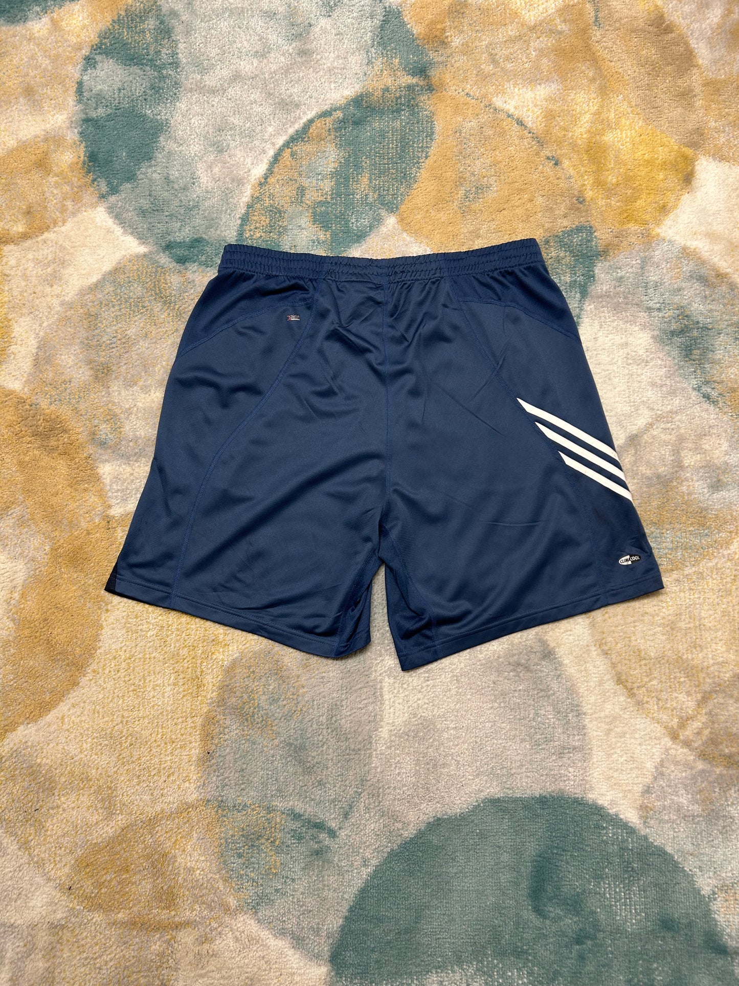 Adidas navy blue and black shorts