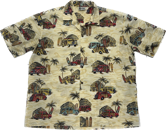 Pastel Yellow Island Hawaiian Shirt