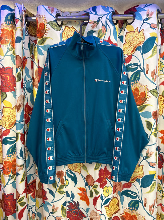 Champion turquoise retro trackjacket