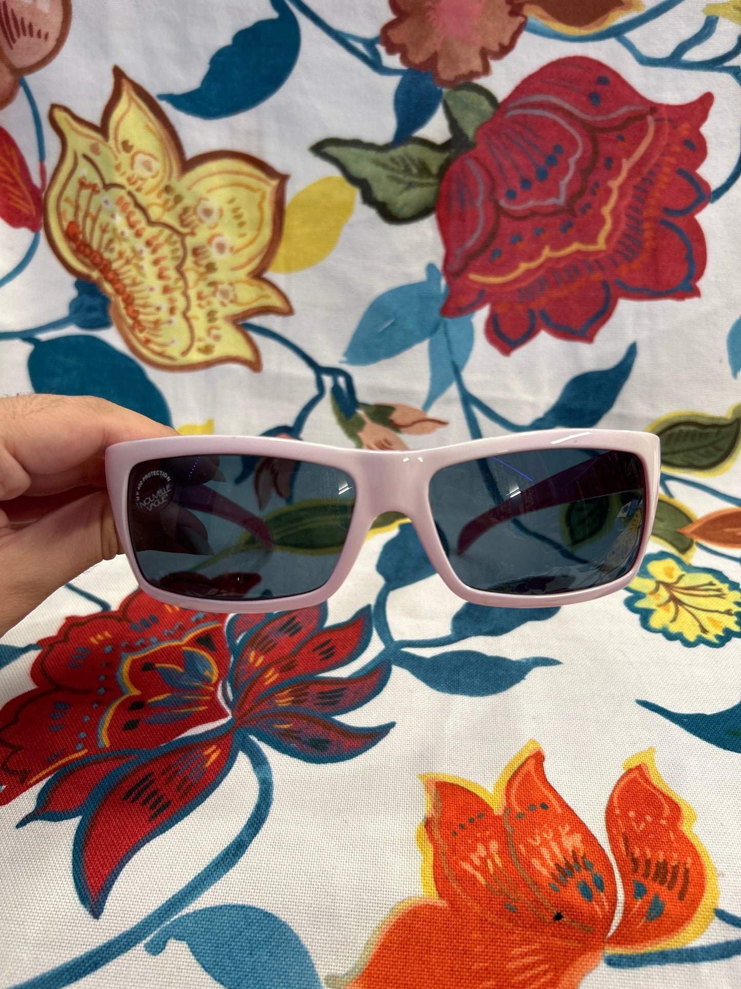 White and pink sunglasses