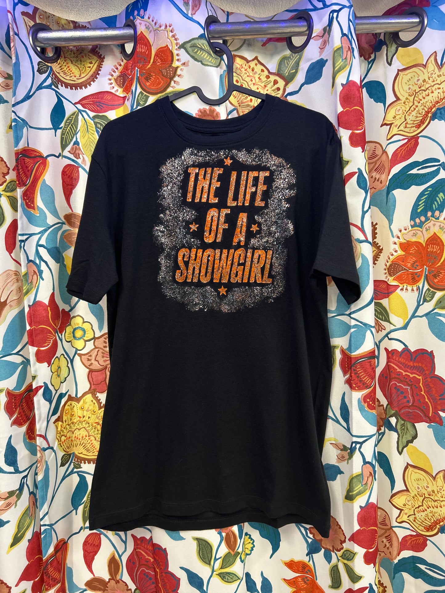 Taylor Swift 'The Life of a Showgirl' Full Glitter Handpainted T-shirt