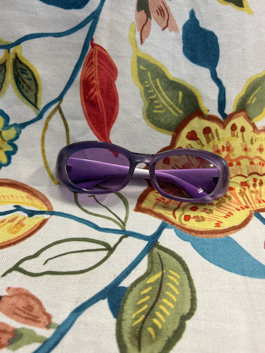 Purple y2k glasses with colored lens