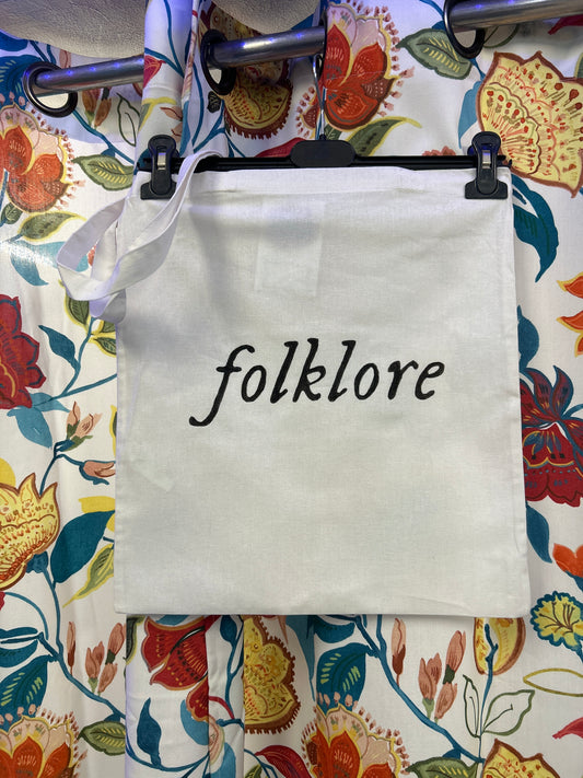 Taylor Swift 'folklore' Handpainted White Tote Bag