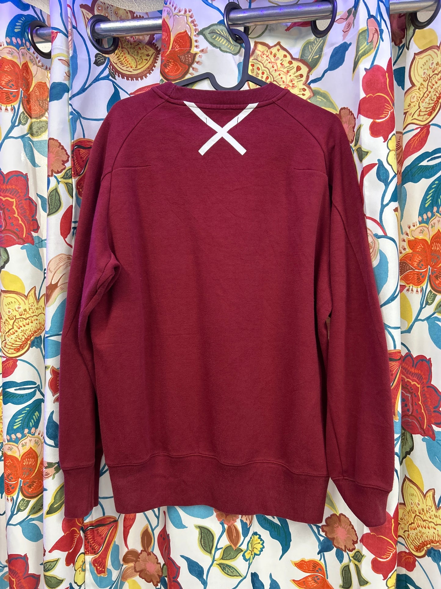 Adidas red Burgundy crewneck