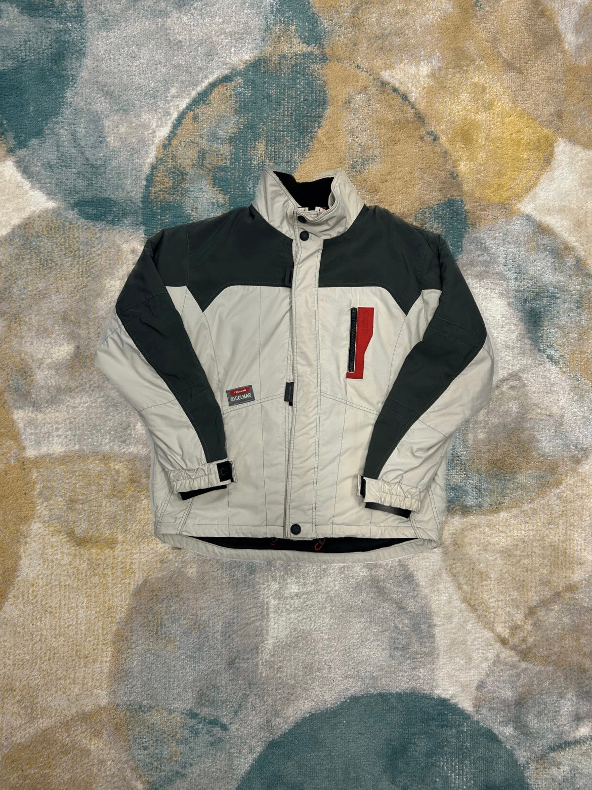 Colmar Emerald Blue and Off-White Heavy Waterproof Jacket