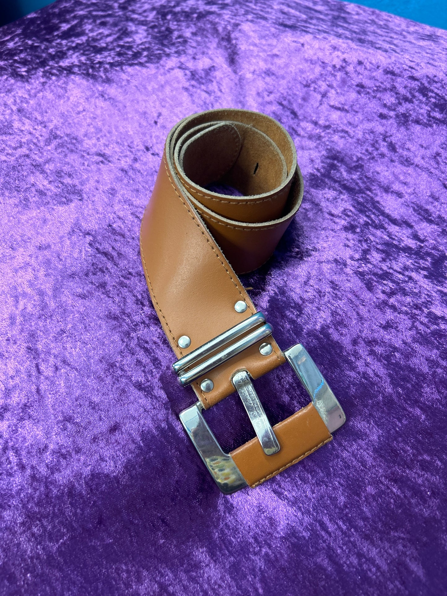Brown Leather Big Belt