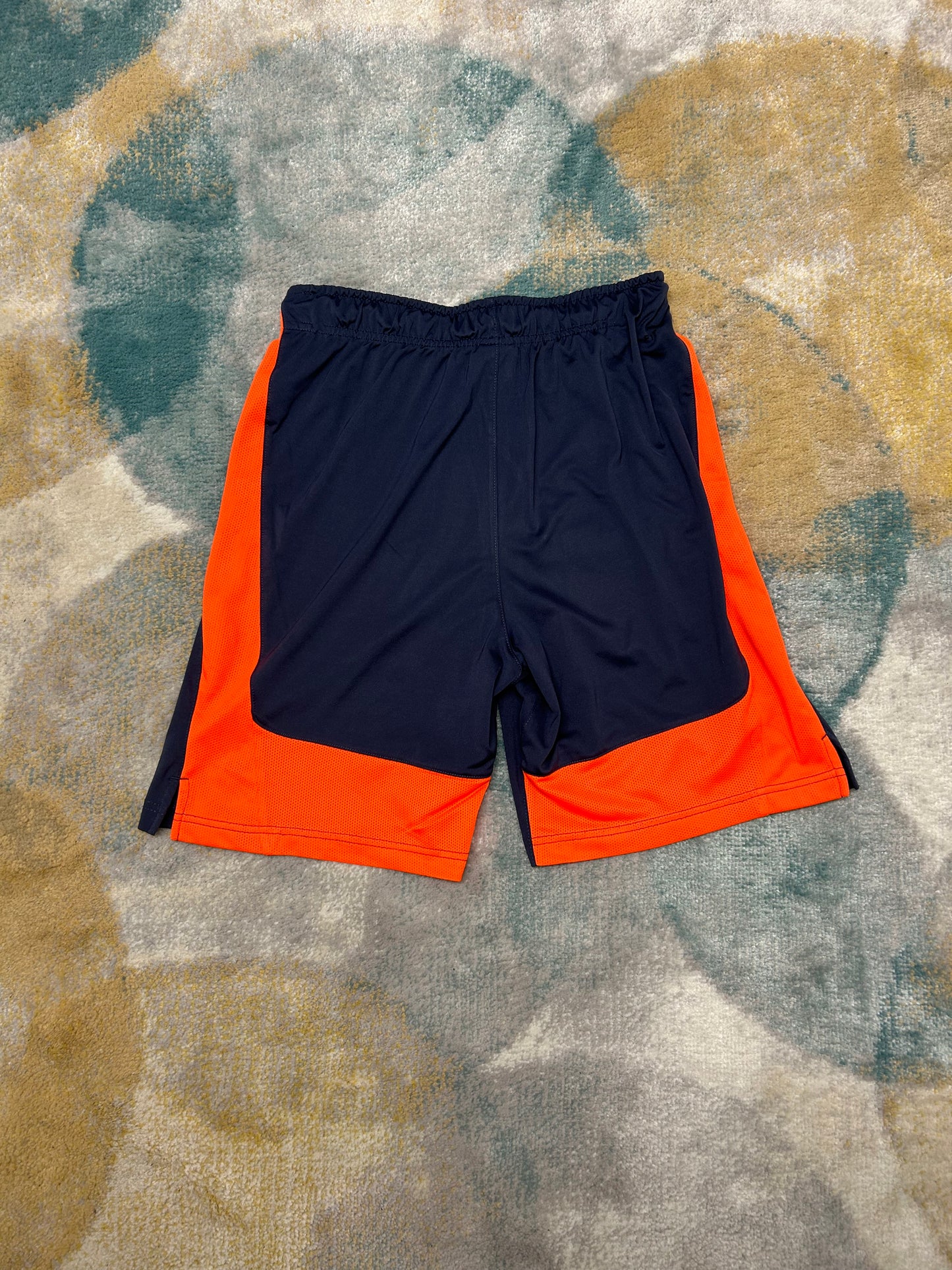 Nike blue and orange DriFit shorts