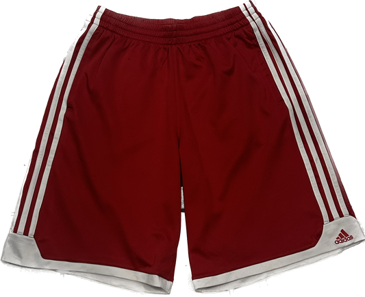 Adidas Blue and White 3 Stripe Athletic Shorts