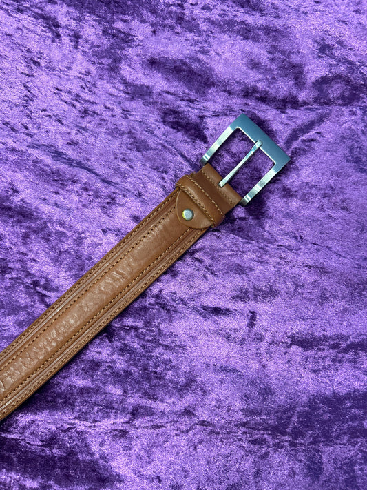 Brown Italian Leather Belt