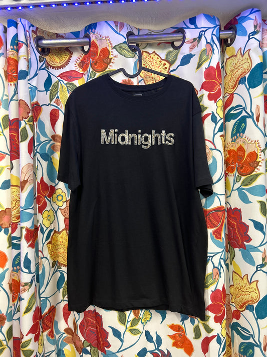 Taylor Swift 'Midnights' Handpainted Black T-shirt