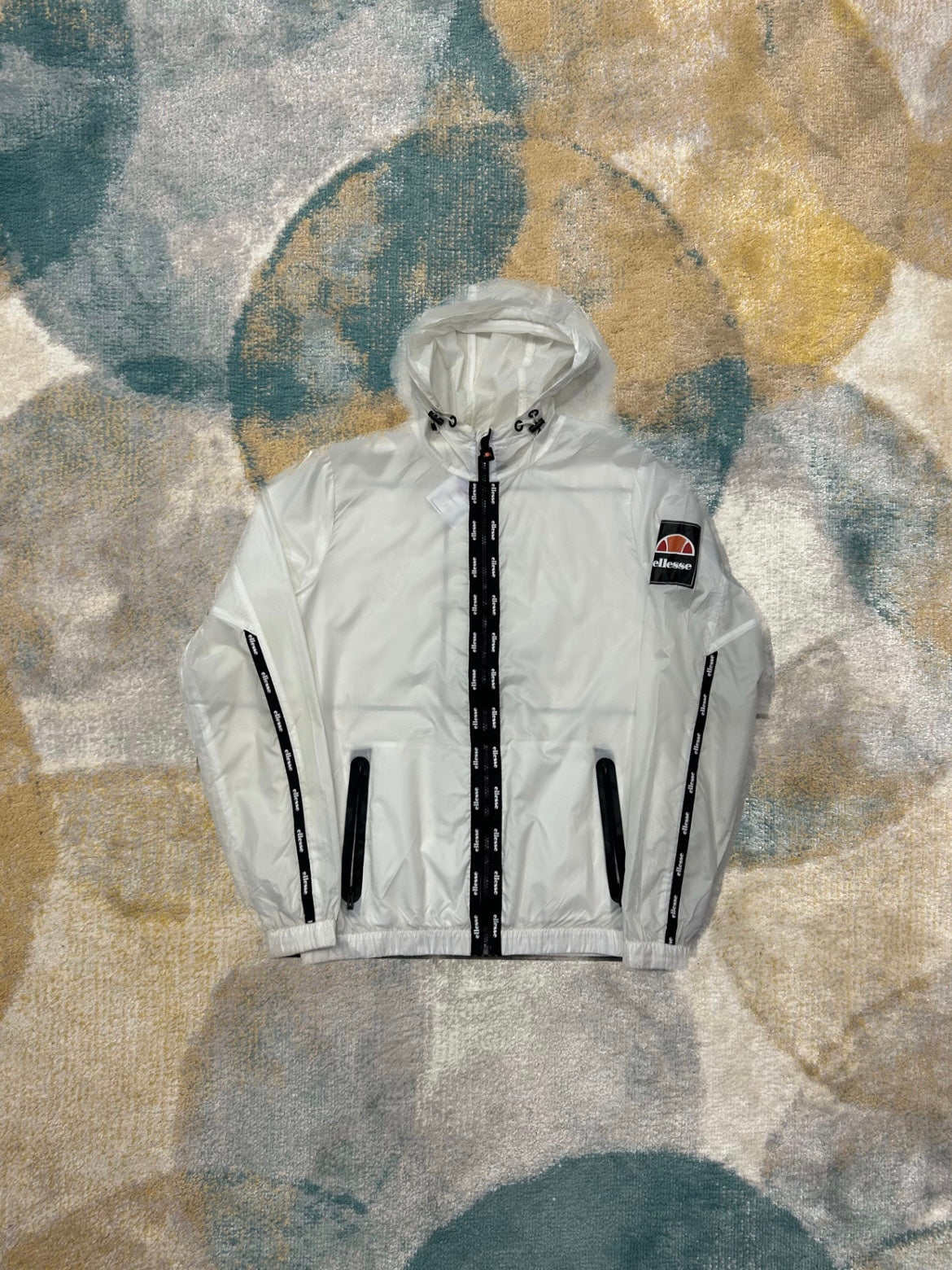 Ellesse White Transparent Windbreaker