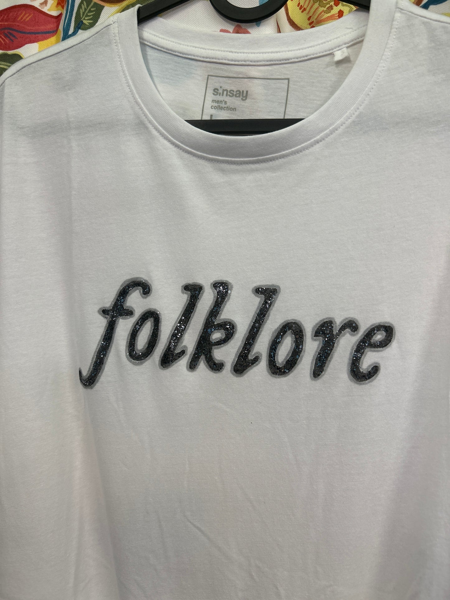 Taylor Swift 'folklore' Album Logo Glitter Handpainted T-shirt