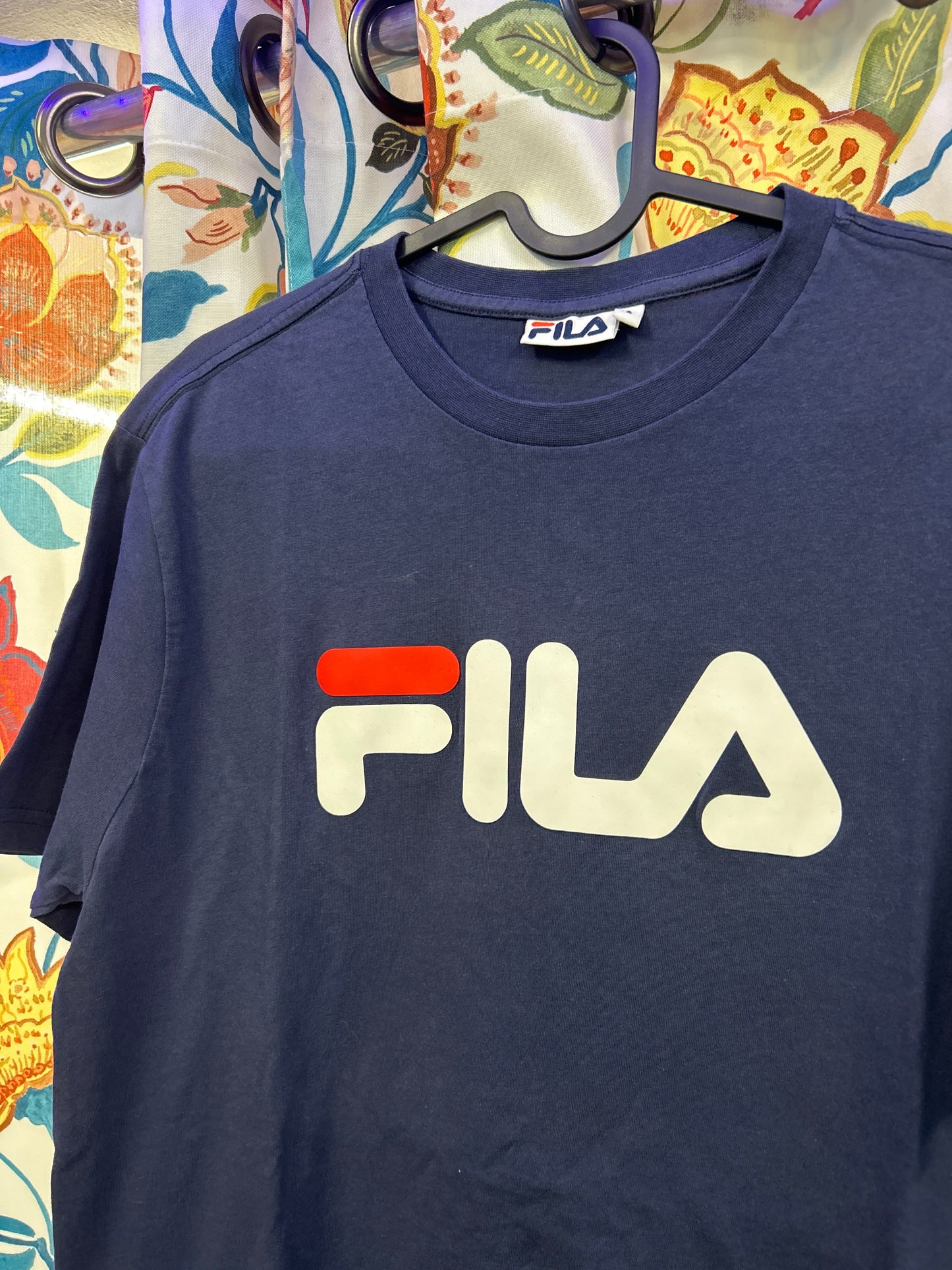 Fila dark blue cotton T-shirt