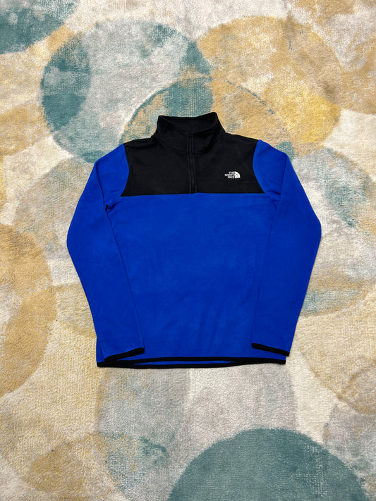 TheNorthFace Dark Blue and Black Fleece Half-Zip