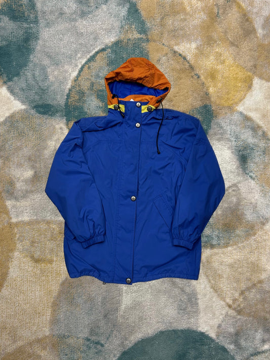 Blue Yellow and Orange Retro Windbreaker