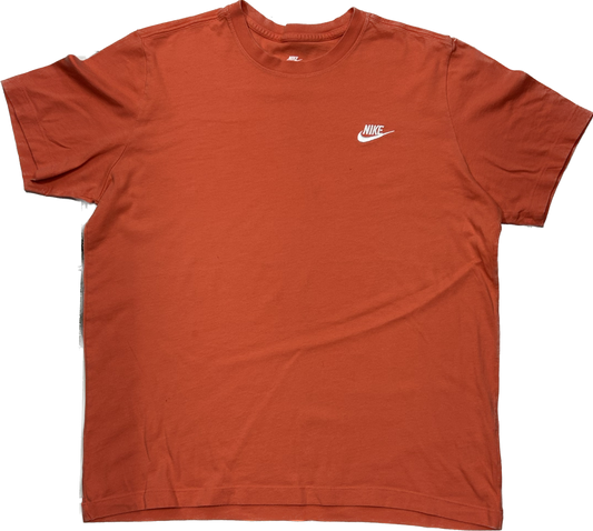 Nike Orange Cotton T-shirt