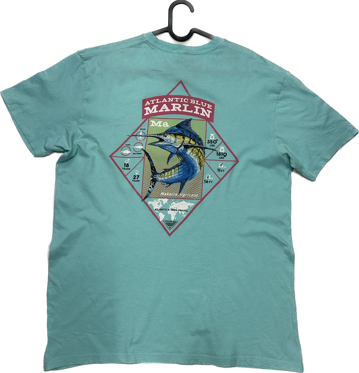 Columbia PFG Teal T-shirt