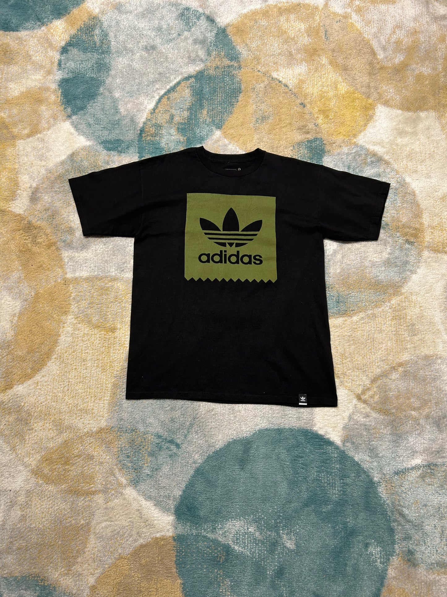 Adidas black and olive t-shirt