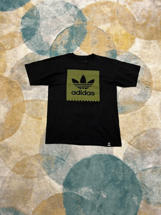 Adidas black and olive t-shirt