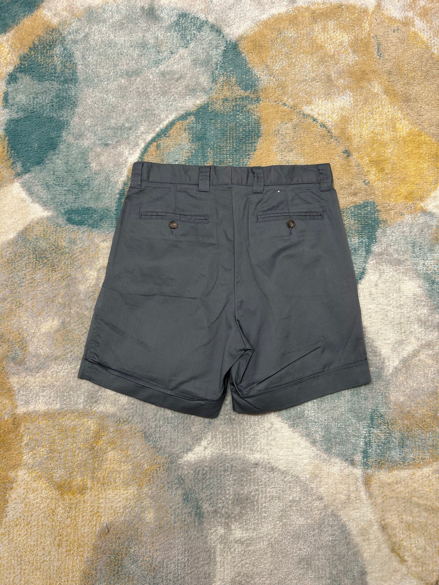 Dark gray chino shorts
