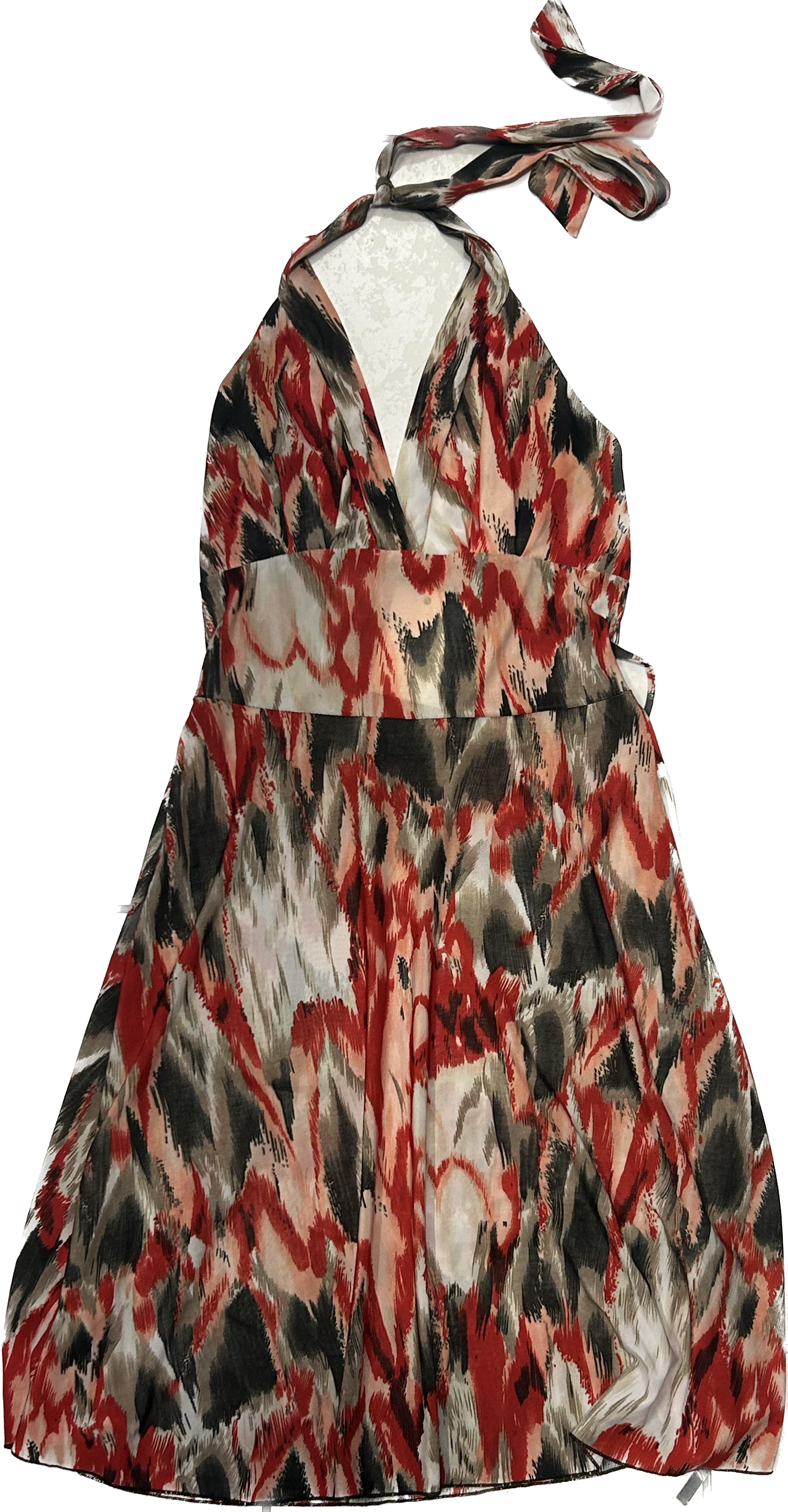 Y2k patterned black and red dress