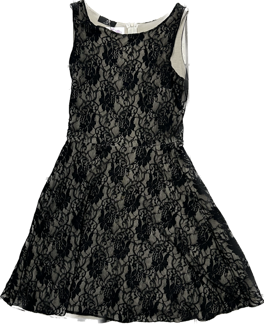 Black lace dress